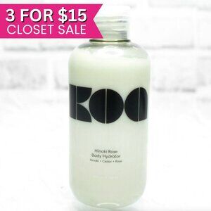 Koa Hinoki Rose Body Lotion 8oz Hydrating Light Moisturizer Hyaluronic Acid